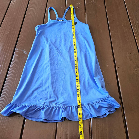 Hurley‎ Girl's Blue Ruffle Hem Tank Dress. Size M (10-12) - Picture 8 of 8